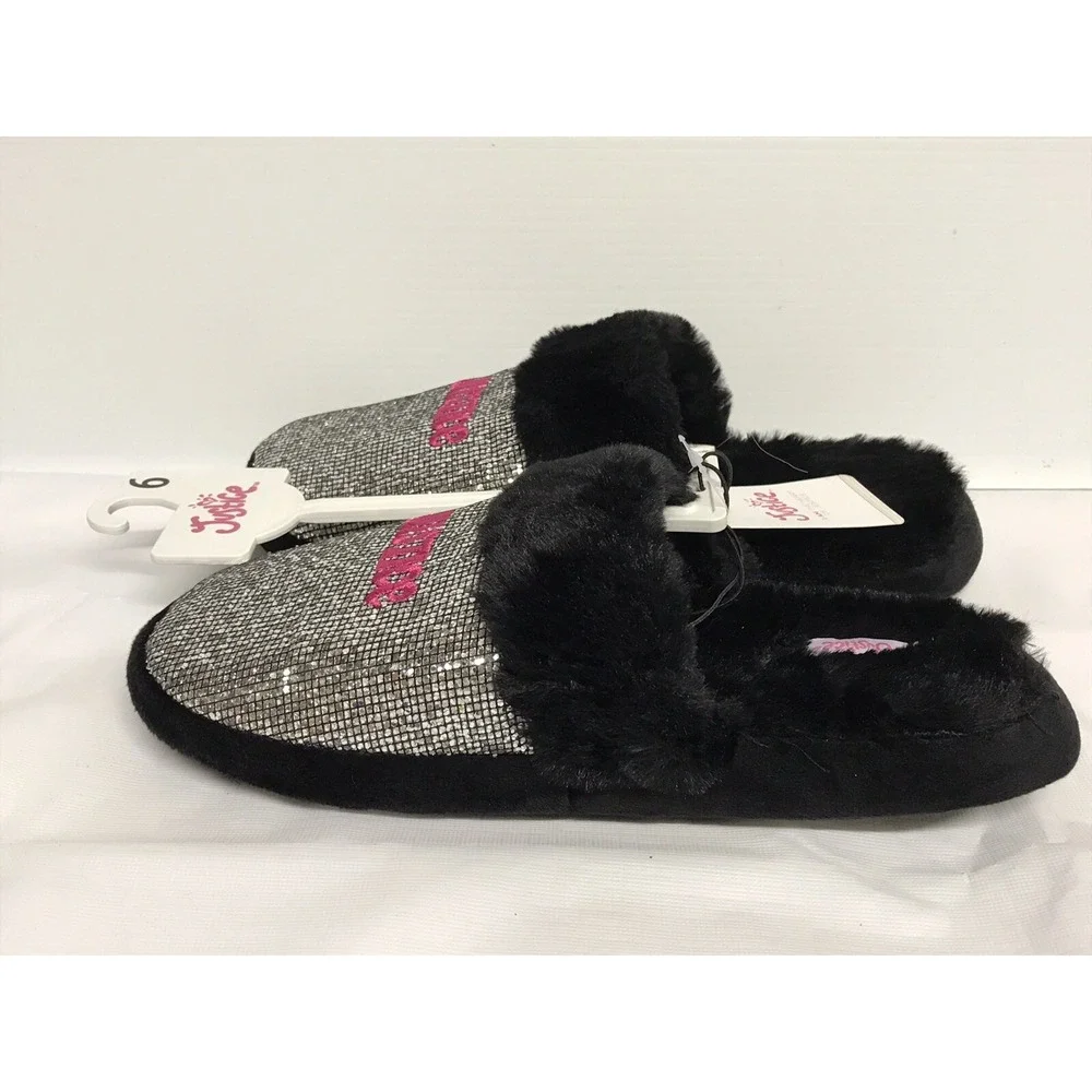 Justice Size 6 Girls Slip On‎ House Shoes #8